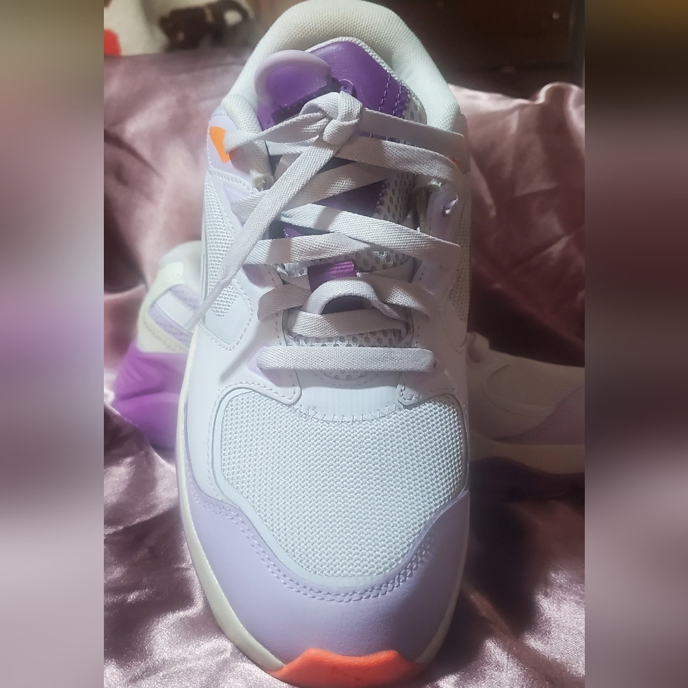Puma Women's Sneakers - Purple and Orange Accents - Picture 4 of 11
